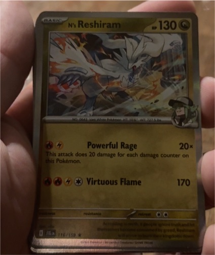 2025 Pokémon Journey Together #116 N's Reshiram — front