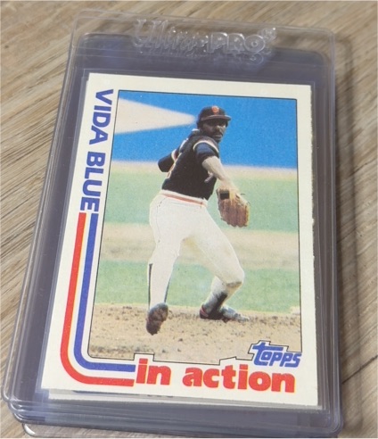 1982 Topps #431 Vida Blue In Action — front