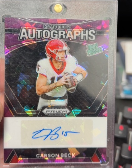 2024 Panini Prizm Draft Picks Autographs #DPA-CBK Carson Beck — front