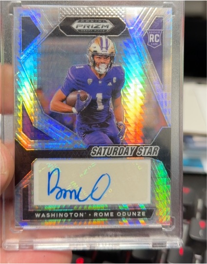 2024 Panini Prizm Draft Picks Saturday Star Rome Odunze — front