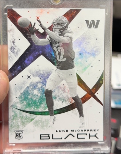 2024 Panini Black #BLACK Luke McCaffrey — front