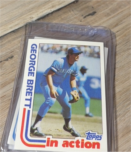 1982 Topps #201 George Brett In Action — front