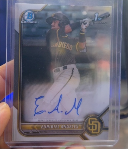 2022 Bowman Chrome #CPA-EA Euribiel Angeles — front
