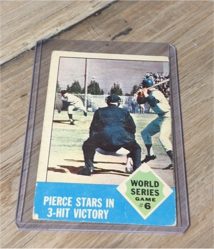 1963 Topps #147 World Series Game 6 Billy Pierce — front