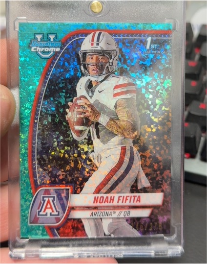 2024 Bowman University Chrome #140 Noah Fifita — front