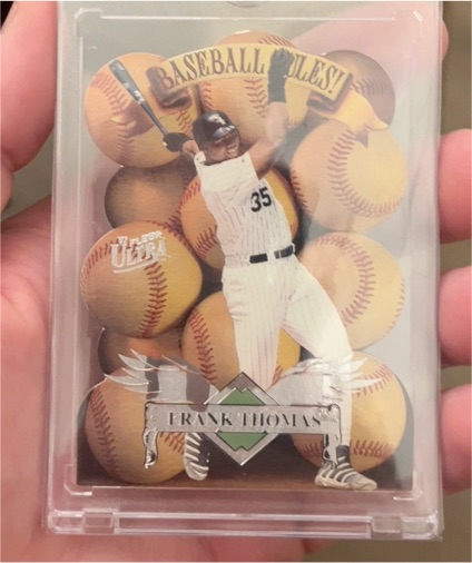 1997 Fleer Ultra Baseball Rules! Die Cut #10 Frank Thomas — front