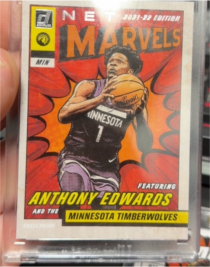 2021-22 Panini Donruss Net Marvels #11 Anthony Edwards — front
