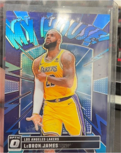 2024-25 Donruss Optic #3 LeBron James My House Purple Prizm — front
