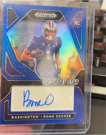 2024 Panini Prizm Draft Picks Saturday Star #Rome Odunze — front