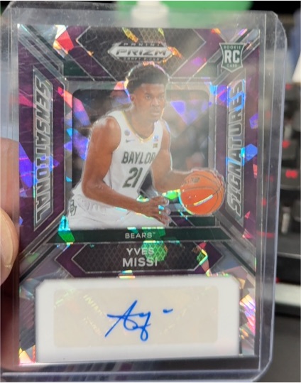 2024 Panini Prizm Draft Picks #SS-YMS Yves Missi Sensational Signatures Rookie Card — front