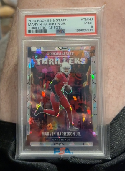 2024 Panini Rookies & Stars #TMHJ Marvin Harrison Jr. Thrillers Ice FOTL — front