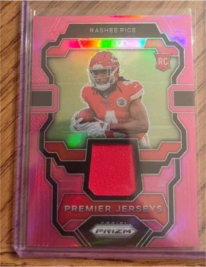 2023 Panini Prizm Premier Jerseys Pink Prizm #PJ-RR Rashee Rice — front