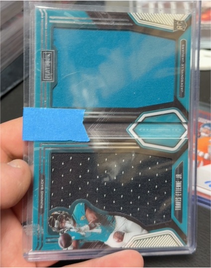 2021 Panini Playbook Rookie Jumbo Memorabilia #Travis Etienne Jr. — front