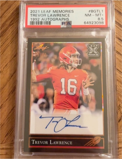 2021 Leaf Memories #BGTL1 Trevor Lawrence — front