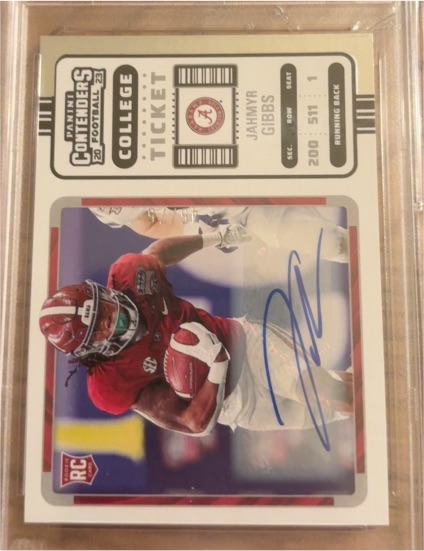 2023 Panini Chronicles Draft Picks Contenders College Ticket #8 Jahmyr Gibbs — front