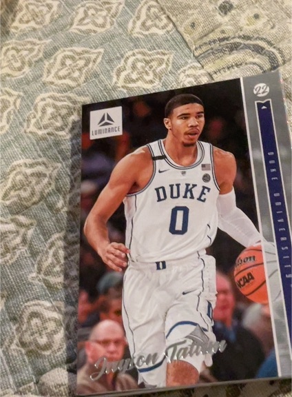 2022 Panini Chronicles Draft Picks Luminance #24 Jayson Tatum — front
