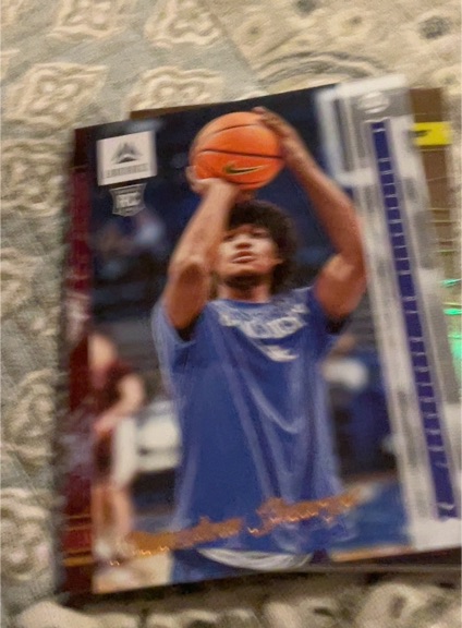 2022 Panini Chronicles Draft Picks Luminance #5 Shaedon Sharpe — front