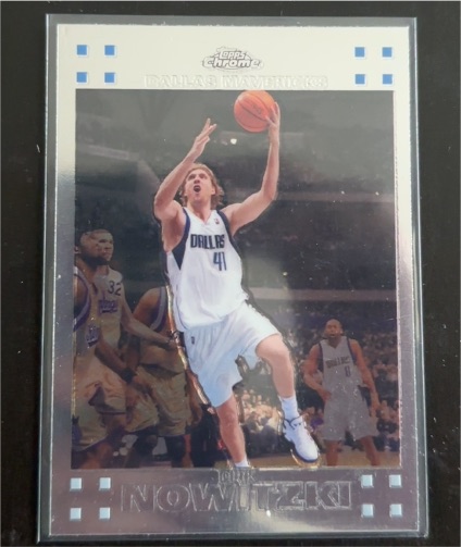 2007-08 Topps Chrome #41 Dirk Nowitzki — front