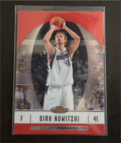 2006-07 Topps Finest #41 Dirk Nowitzki — front