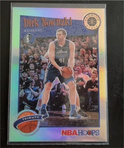 2019-20 Panini NBA Hoops Premium Stock #282 Dirk Nowitzki Tribute — front