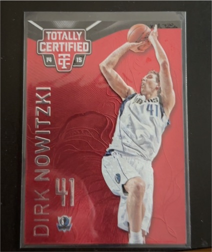 2014-15 Panini Totally Certified #38 Dirk Nowitzki — front