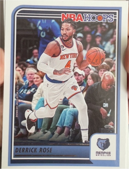 2023-24 Panini NBA Hoops #120 Derrick Rose — front