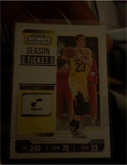 2023-24 Panini Contenders Season Ticket #3 Lauri Markkanen — front