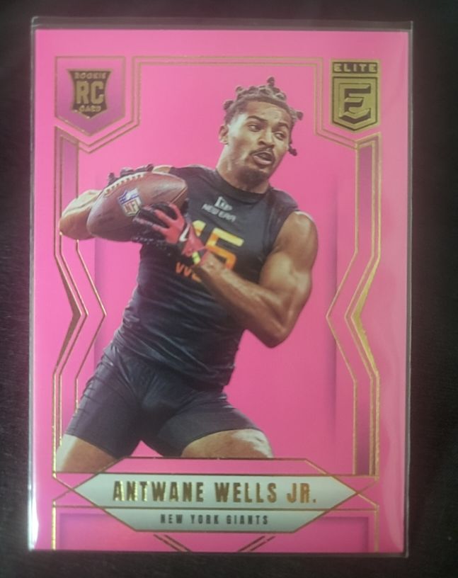 2025 Donruss Elite #179 Antwane Wells Jr. Pink Parallel Rookie Card — front
