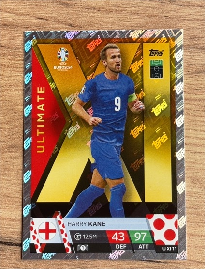 2024 Topps Match Attax Euro 2024 Ultimate XI #UXI11 Harry Kane — front