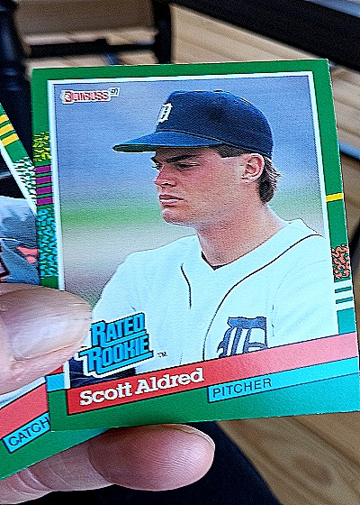 1991 Donruss #422 Scott Aldred — front