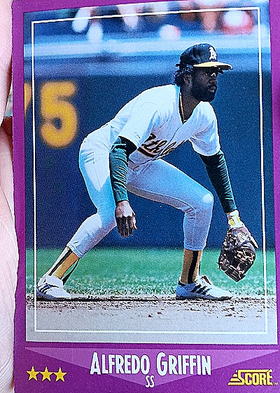 1988 Score #88 Alfredo Griffin — front