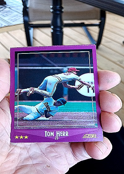1988 Score #84 Tom Herr — front
