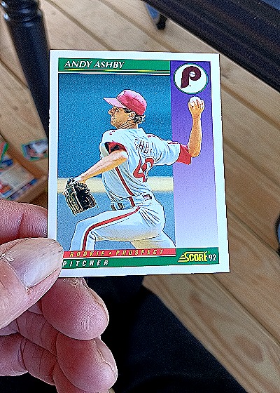 1992 Score #C106 Andy Ashby — front