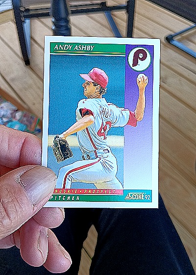 1992 Score #396 Andy Ashby — front