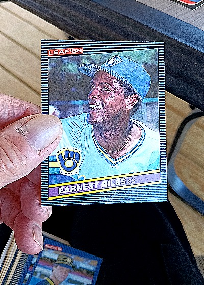 1986 Leaf #161 Earnest Riles — front