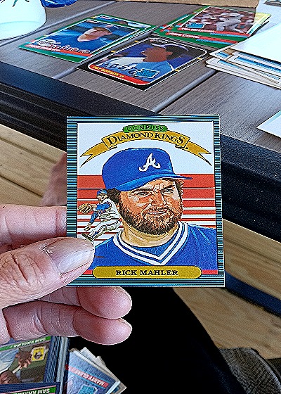 1986 Donruss Diamond Kings Rick Mahler — front