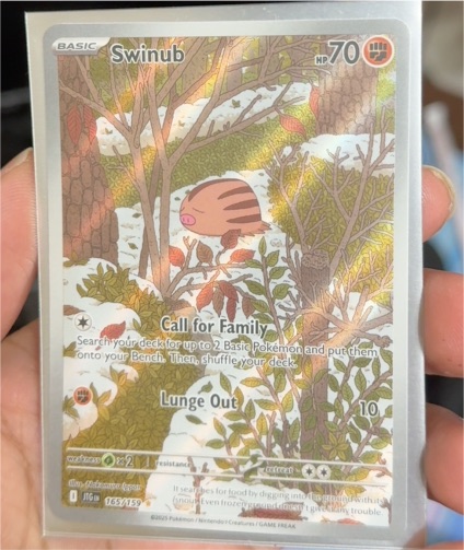 2025 Pokémon Scarlet & Violet Journey Together #165/159 Swinub — front