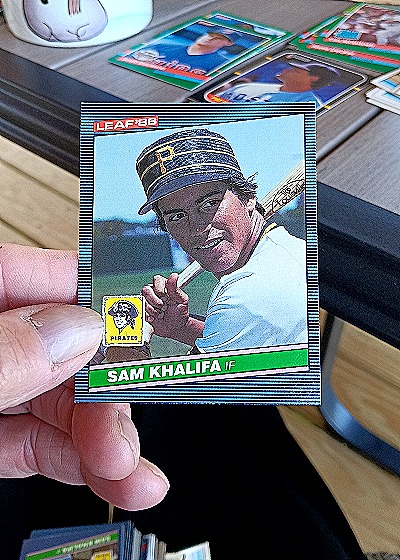 1986 Leaf #178 Sam Khalifa — front