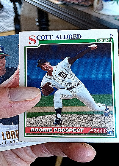 1991 Score #740 Scott Aldred — front