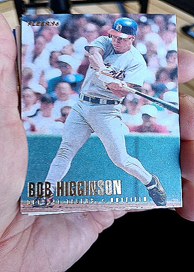 1996 Fleer #430 Bob Higginson — front