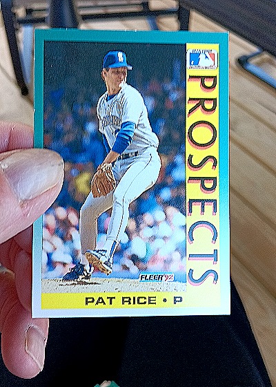 1992 Fleer #658 Pat Rice — front