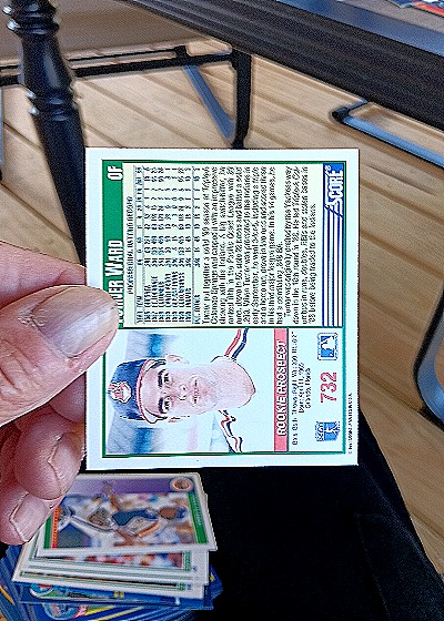 1991 Score #732 Turner Ward — back