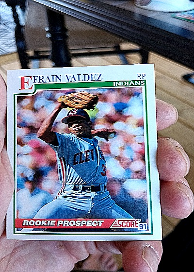 1991 Score #723 Efrain Valdez Rookie Prospect — front