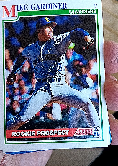 1991 Score #721 Mike Gardiner Rookie Prospect — front