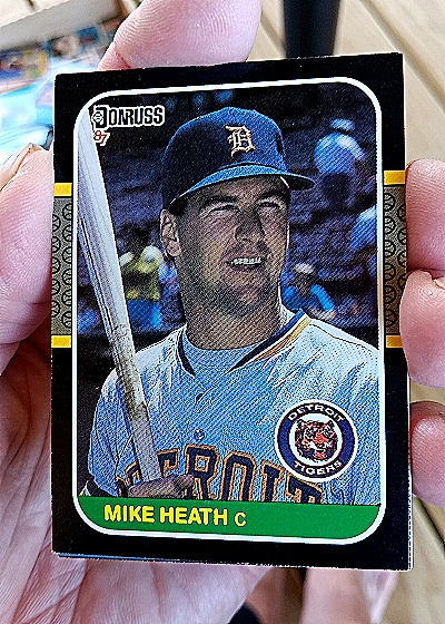 1987 Donruss #496 Mike Heath — front