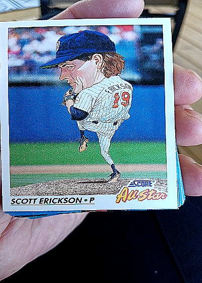 1992 Score #438 Scott Erickson — front