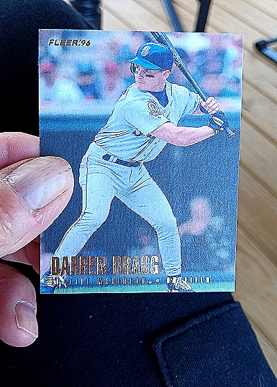 1996 Fleer #Darren Bragg Seattle Mariners — front