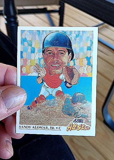 1991 Score #400 Sandy Alomar Jr. — front