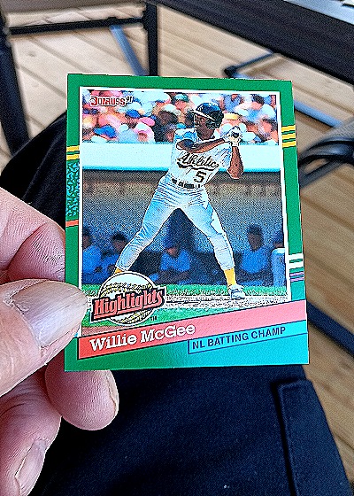1991 Donruss #BC-22 Willie McGee — front