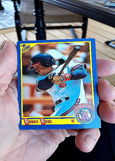 1990 Score #604 Bobby Rose — front